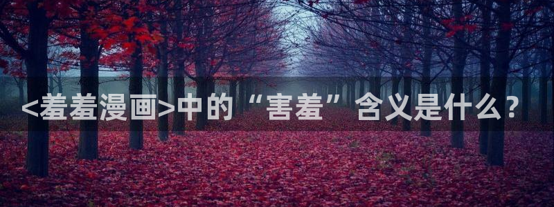 漫蛙3d：<羞羞漫画>中的“害羞”含义是什么？